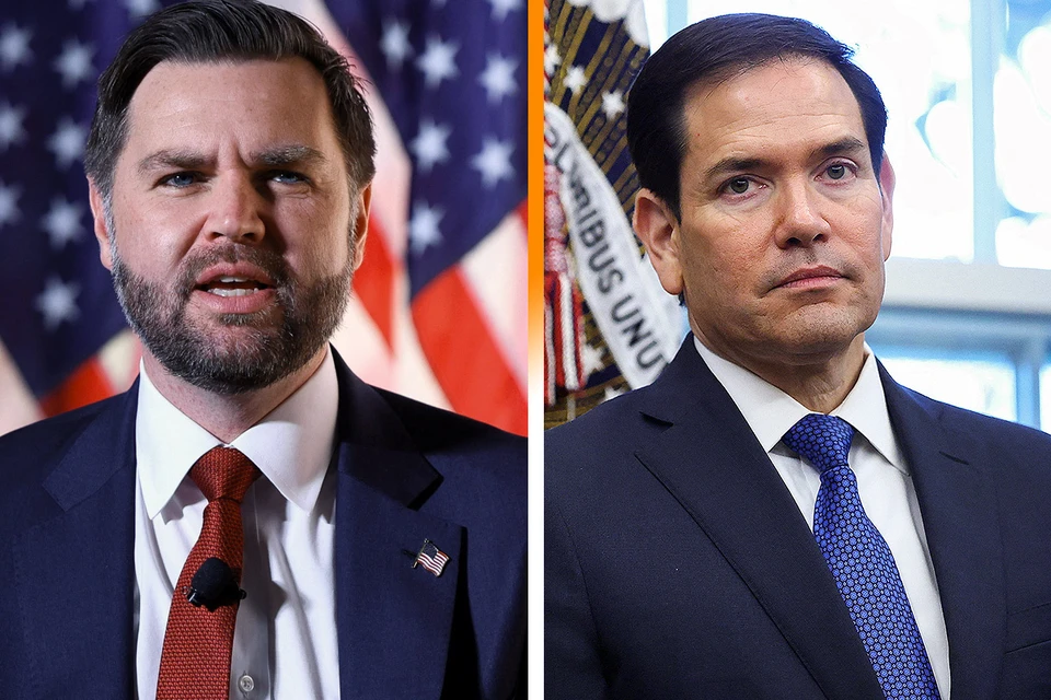 Западные СМИ активно мусолят тему раскола между госсекретарем США Марко Рубио (справа) и вице-президентом Джей Ди Вэнсом.