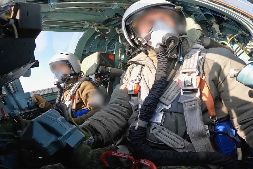 Боевая работа экипажа самолета Су-34