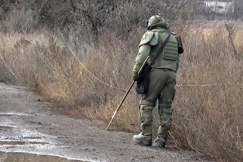 Разминирование населенного пункта Галицыновка