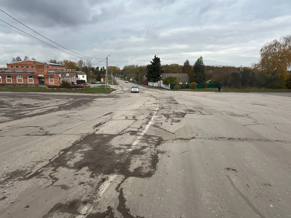 Улица Толстого в рабочем поселке Старожилово - один из объектов 2026 года. Фото: Дирекция дорог Рязанской области.