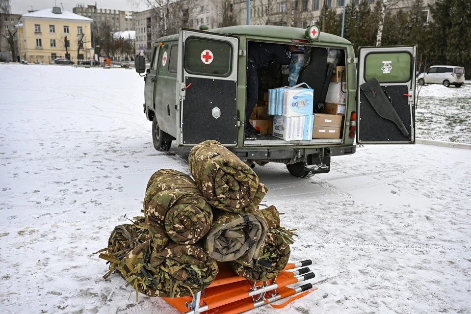 Груз отправили волонтёры штаба «Помощь Донбассу». Фото: ПТО/Эдуард Бредихин