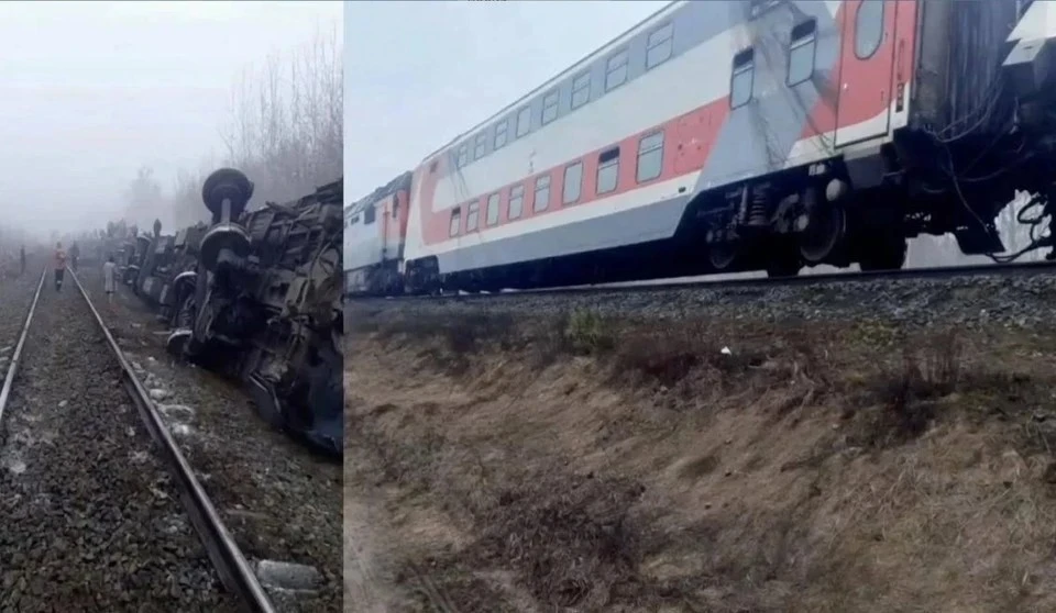 Губернатор Текслер заявил о полной эвакуации пассажиров из опрокинутых вагонов поезда в Ульяновской области