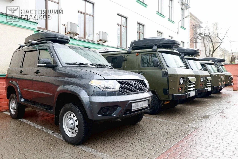 Боевым подразделениям в белгородское приграничье передали еще пять броневиков