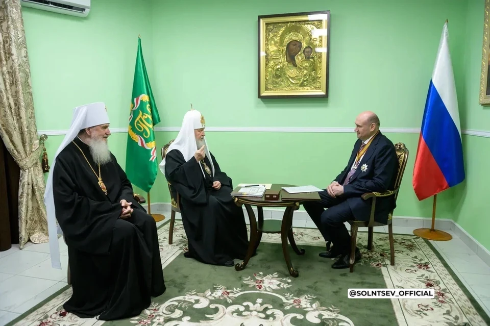 Патриарх Кирилл высоко оценил работу оренбургских властей по взаимодействию с епархией. Фото: правительство Оренбуржья