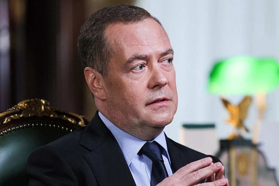 Медведев: Украина уже потеряла 20% территорий и утратит ещё больше Фото: Екатерина Штукина/POOL/ТАСС
