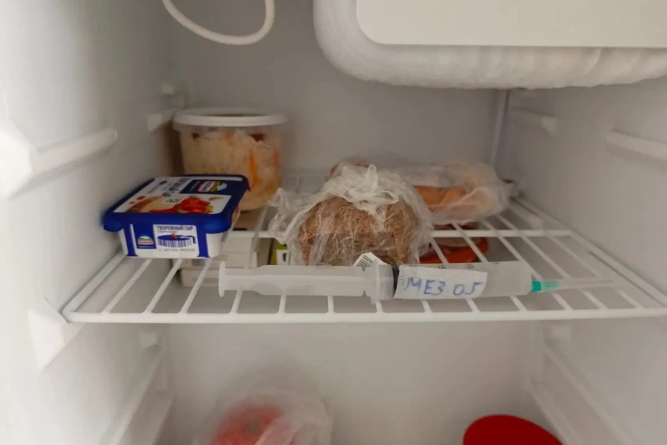 Препараты хранились в холодильнике рядом с продуктами. Фото: Роспотребнадзор РД