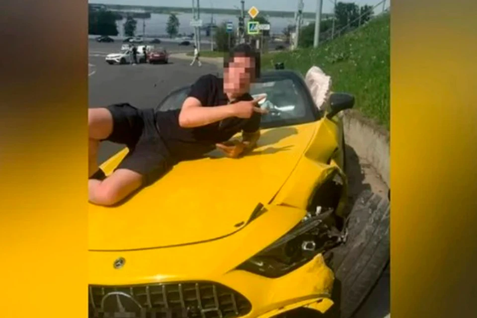 Устроившего ДТП в Нижнем Новгороде водителя Mercedes отправили в изолятор. Фото: ГУ МВД по Нижегородской области.