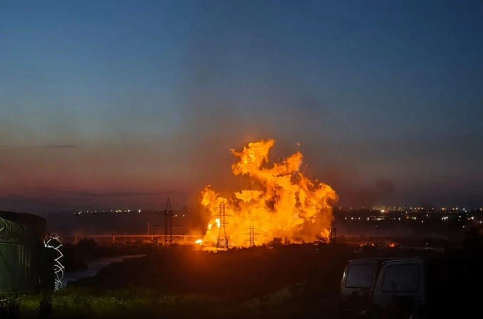 В 19.45 мск на участке магистрального газопровода «Моздок - Казимагомед» в Дагестане произошло три взрыва. Фото: администрация Кизилюртовского района.