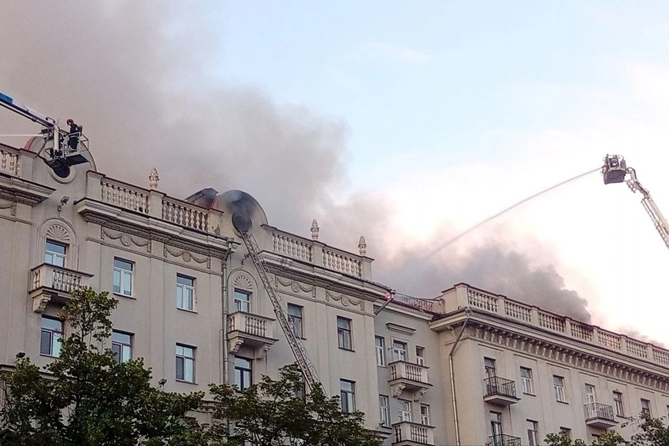 Мингорисполком высказался о ремонте дома на Ленина, 9 после сильного пожара. Фото: читатель «КП».