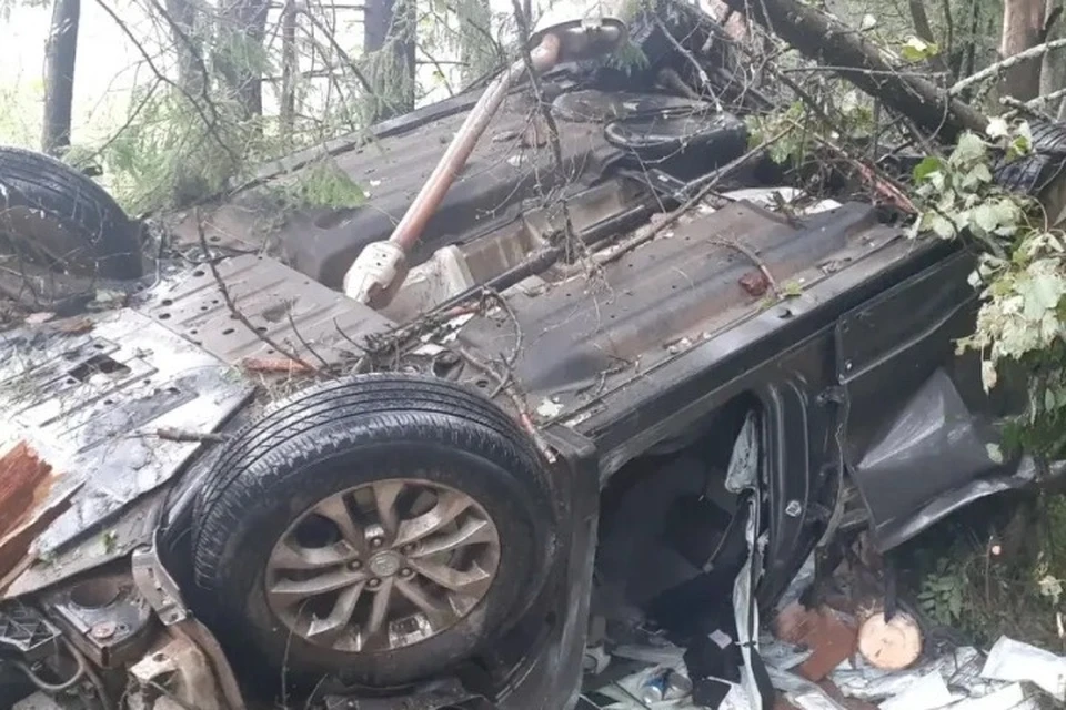 В аварии пострадали два человека, один погиб. Фото: Госавтоинспекция Удмуртии