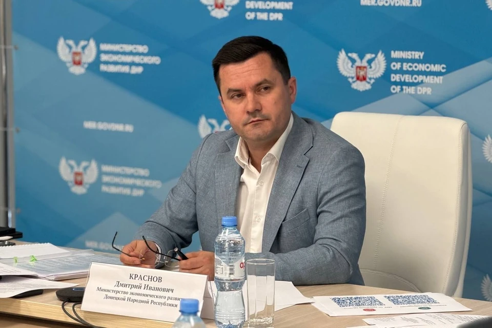 Дмитрий Краснов официально утвержден в должности министра экономического развития ДНР. Фото: ТГ/Краснов
