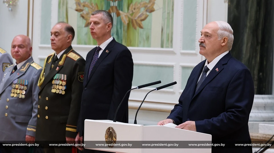 Лукашенко обратился к белорусским генералам. Фото: president.gov.by.