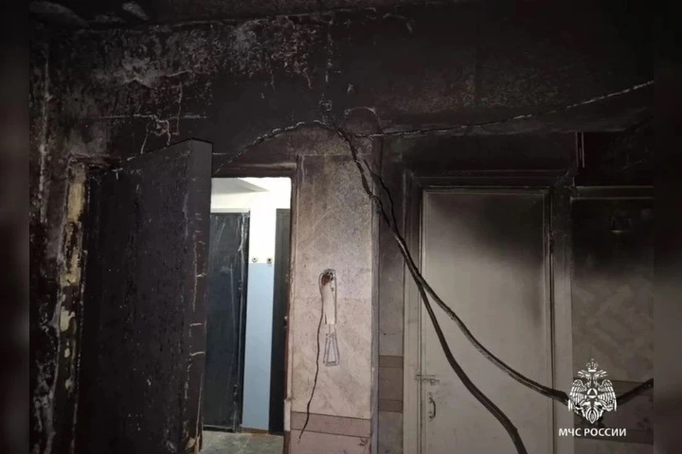 Квартира в Ангарске загорелась из-за короткого замыкания