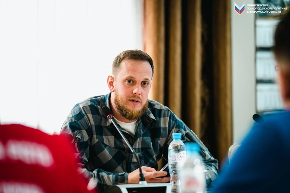Министр Егор Логунов был ранен при налете украинского дрона. Фото: минмолодежи Запорожской области