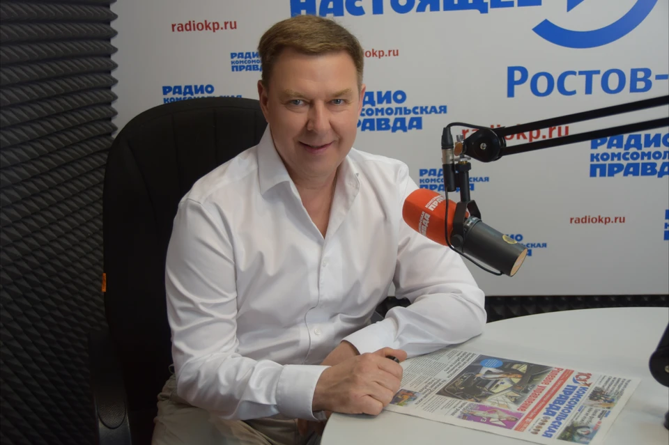 Руководитель филиала в Ростове-на-Дону компании «Золотой Монетный Дом» Стадник Владимир Алексеевич в студии радио КП 89.8