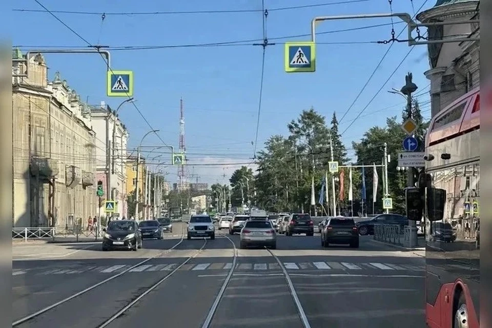 В Иркутске отремонтируют трамвайные пути на улице Ленина