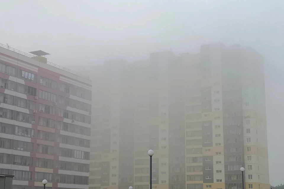 На Сибирские Афины словно накинули ватное одеяло. В кадре: мкрн Южные вороты. Фото: Марина Лукина