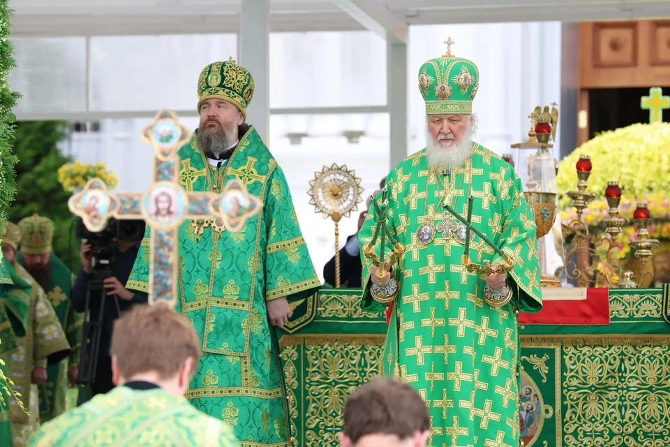 Патриарх Кирилл совершил литургию в Серафимо-Дивеевском монастыре 1 августа. ФОТО: Максим Герасимов.