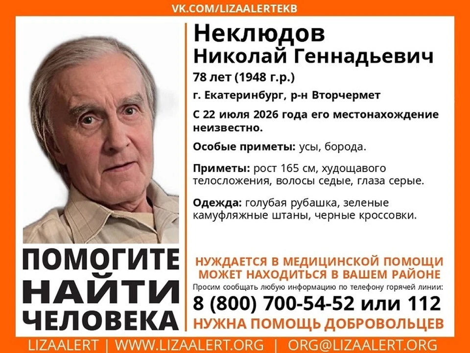 Мужчина пропал еще 22 июле. Фото: поисковый отряд «ЛизаАлерт»