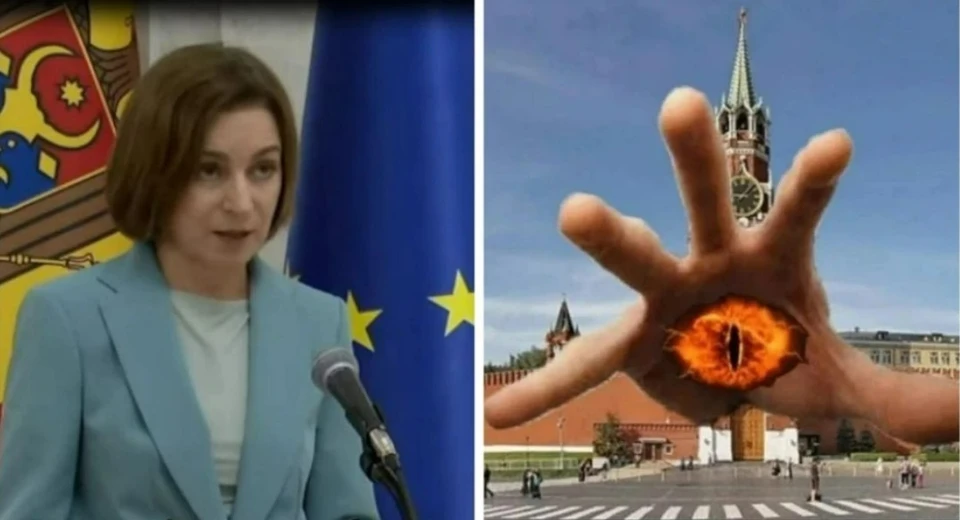 Любой, кто против Майи Санду, это "рука Кремля". Коллаж КП