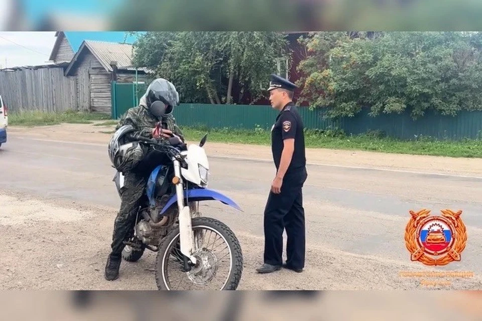 В Иркутском районе за день оштрафовали 20 мотоциклистов