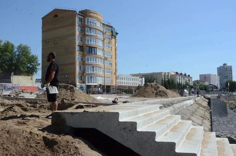 Все работы на объекте намерены завершить в текущем году. Фото: пресс-служба правительства Омской области