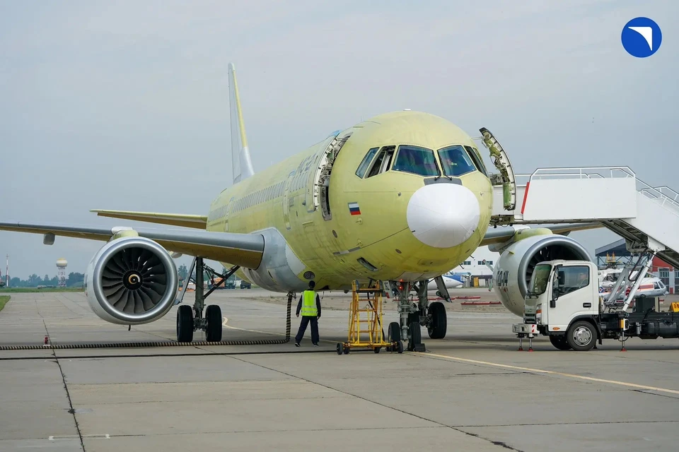 Первый серийный МС-21 успешно поднялся в небо с Иркутского авиазавода. Фото: ПАО «ОАК»