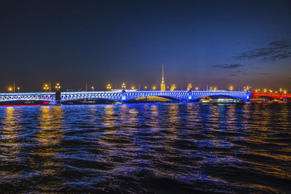 Праздничная подсветка зажжется вечером 22 августа. Фото: gov.spb.ru