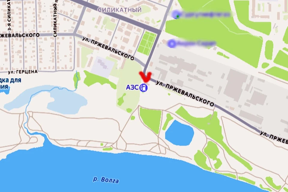 Примерное место (отмечено красным), где предполагается установить новую котельную. Графика: Яндекс карты