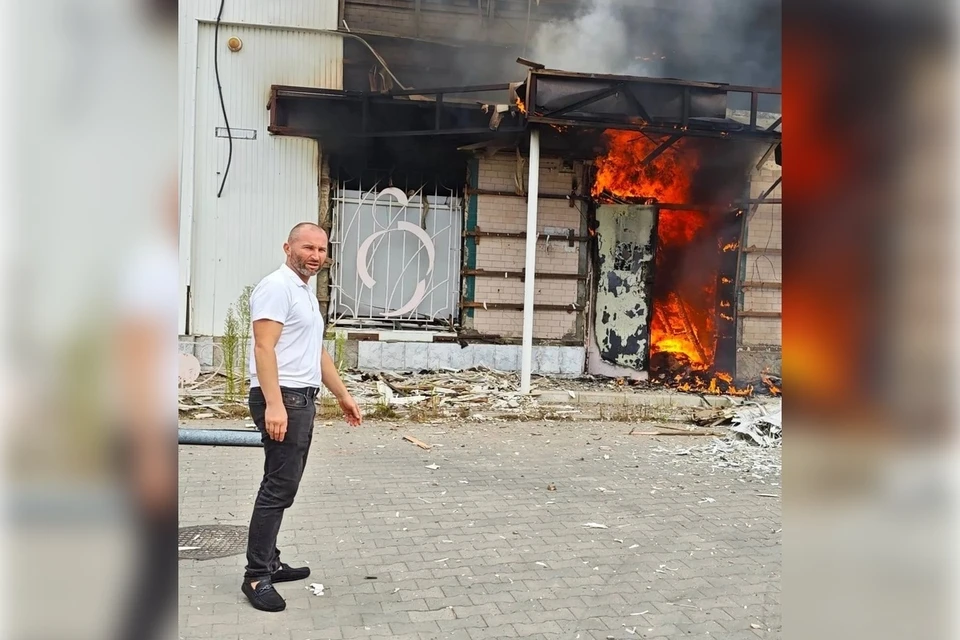 В Каховке обстрел ВСУ привел к пожару. Фото: Павел Филипчук/МАХ