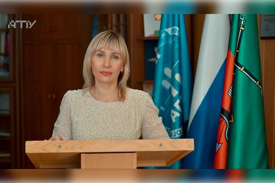 И.о. ректора Екатерина Степанюк прокомментировала результаты приемной кампании в вузе. Фото: АГПУ