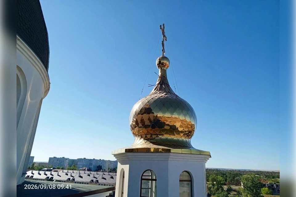 Возводимый в Энергодаре собор стал целью для ВСУ. Фото: Максим Пухов/МАХ