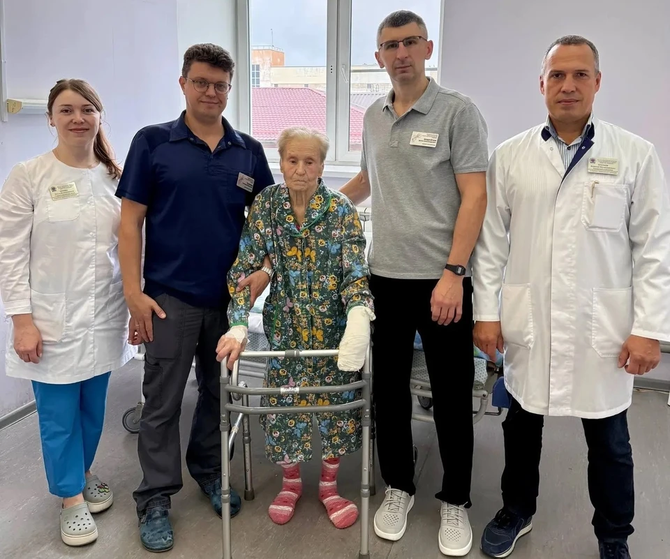 100-летней жительнице Ярославля сделали операцию, после которой она почти сразу начала ходить. ФОТО: министерство здравоохранения Ярославской области