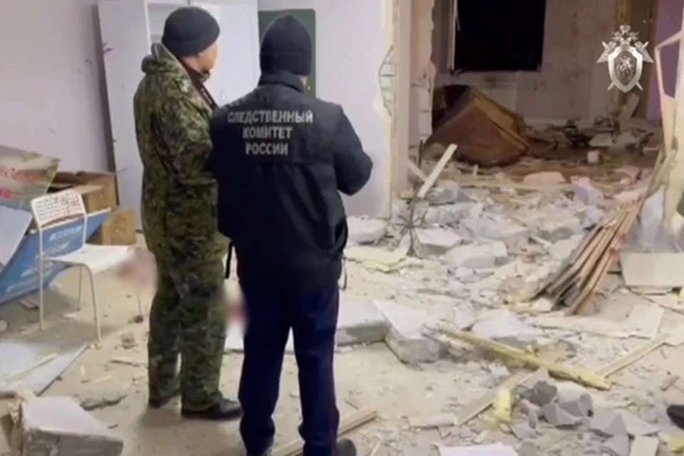 Взрыв произошел в образовательном центре. Фото: СК СКР по Республике Калмыкия.
