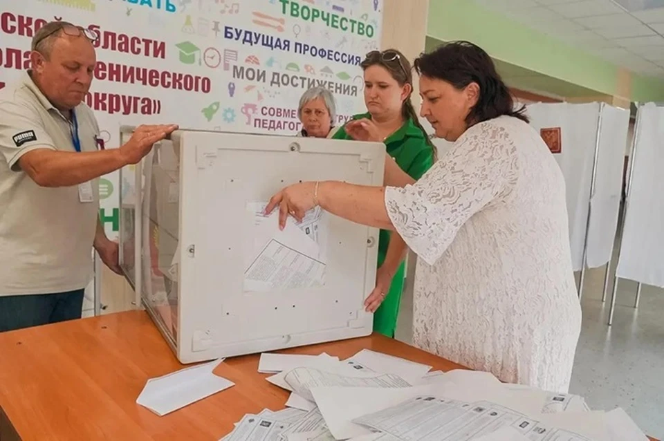 В Херсонской области официально завершился трехдневный процесс голосования за кандидатов в депутаты Государственной Думы Российской Федерации девятого созыва. Фото: Избирком Херсонской области