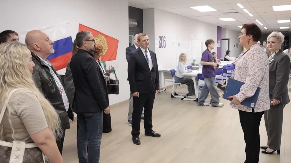 За ходом голосования липчан следили наблюдатели от Общественной палаты РФ и международные наблюдатели. Скриншот видео облизбиркома.
