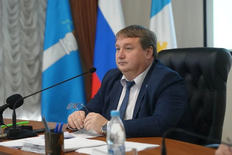 Болдакин проверил ход ремонта через реку Грязнушку в посёлке Пригородном. ФОТО: администрация Ульяновска