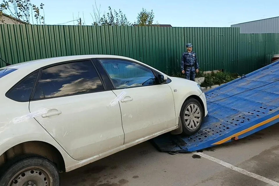 Volkswagen Polo изъяли у должника в Мошковском районе. Фото: ГУФССП России по Новосибирской области