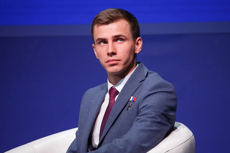 Председатель комитета Госдумы по молодежной политике, Герой России Владислав Головин. Фото: канал Владислава Головина в "Максе".