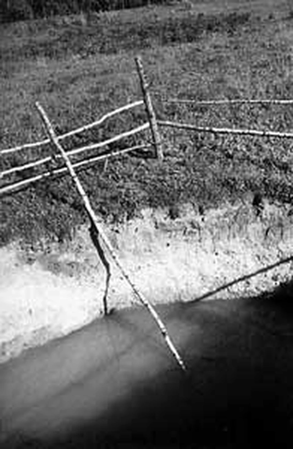 Яму уже заполнила вода.