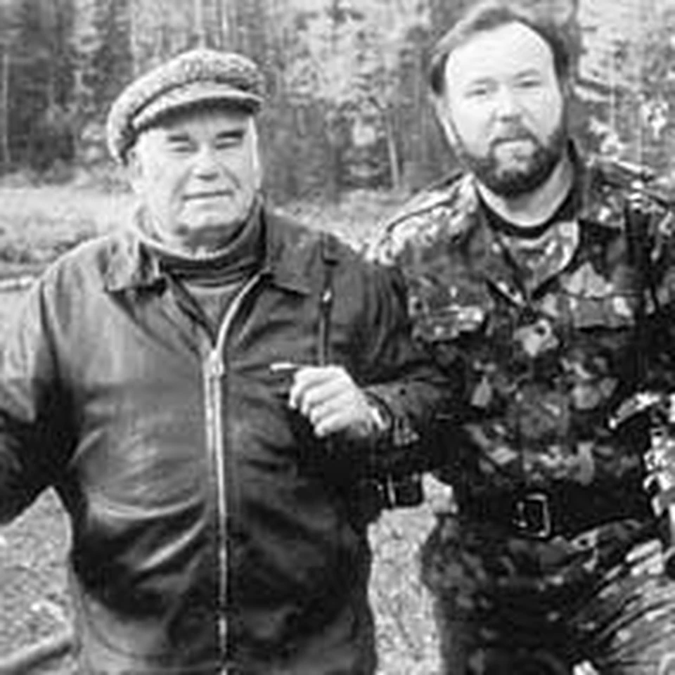 С Сергеем в тайге.