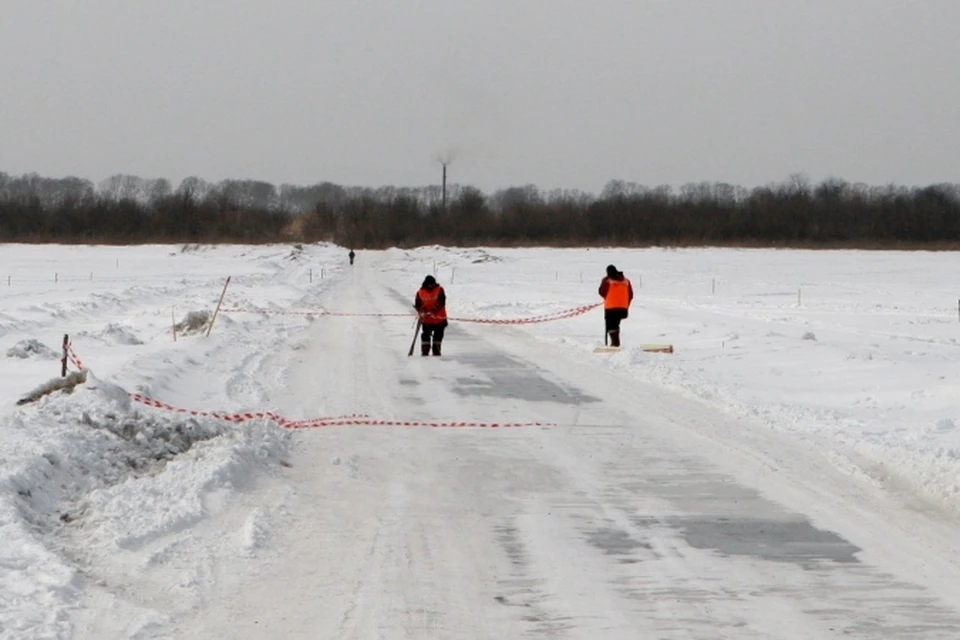 В Хабаровске экстренно закрыта ледовая переправа на Большой Уссурийский остров