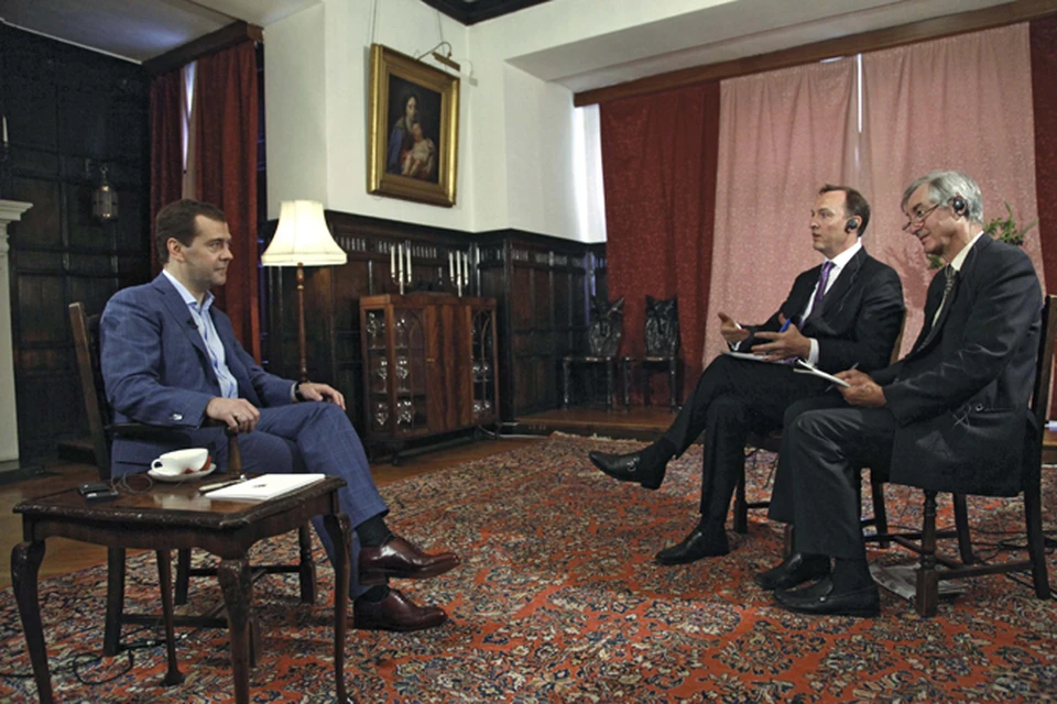 Медведев дал интервью одной из самых влиятельных газет в Великобритании – The Times