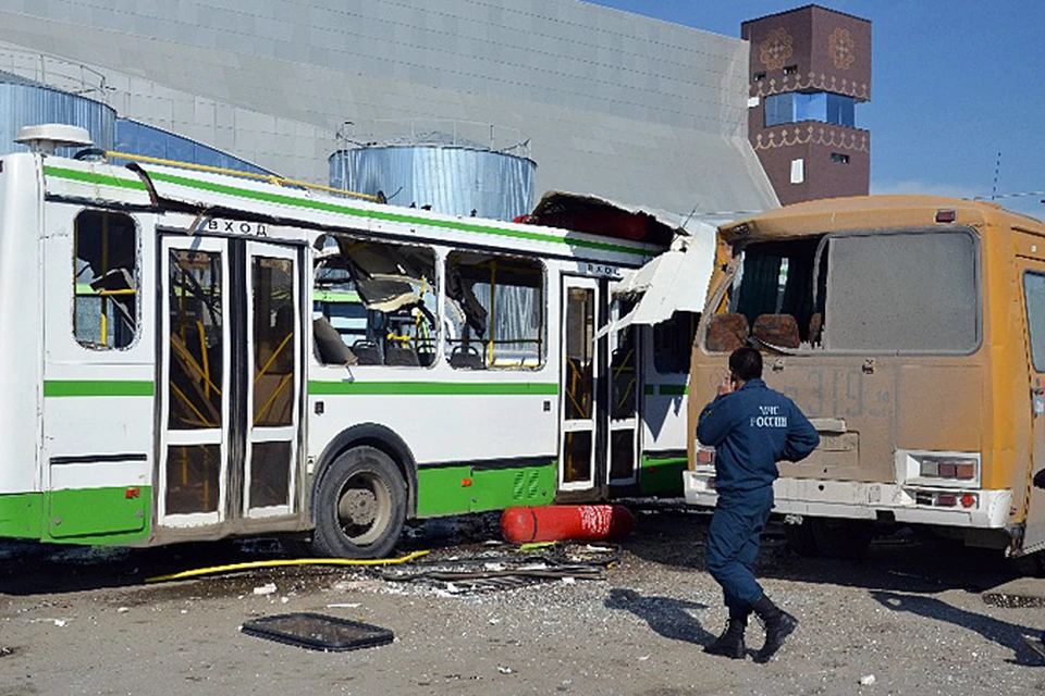 На стоянке автовокзала взорвался пассажирский автобус марки «Икарус»