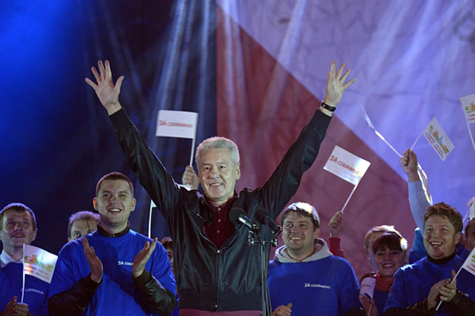 Согласно данным ВЦИОМ, Сергей Собянин набирает 53% голосов