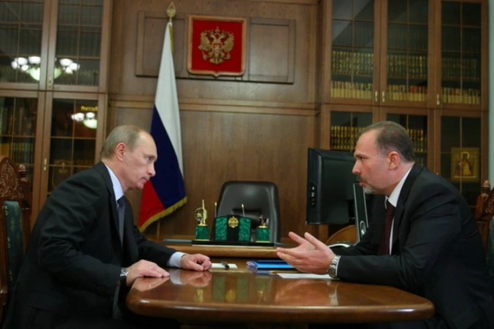 Президент России Владимир Путин и экс-губернатор Ивановской области Михаил Мень
