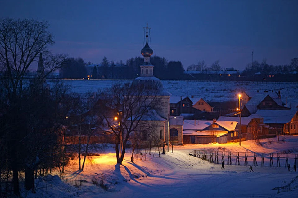 Городок Суздаль во Владимирской области с населением в 10 тыс человек сохранил неимоверное число храмов