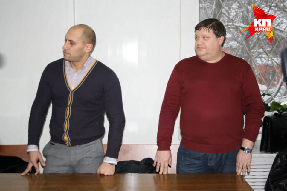 Эйнур Бейбутов (слева) и Александр Герсон на оглашении приговора