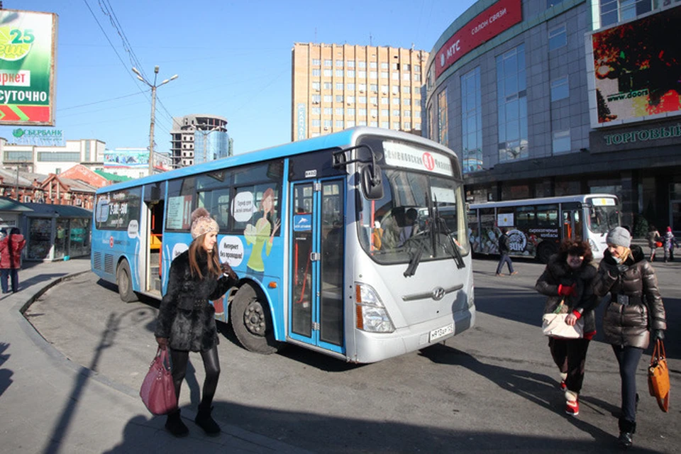Из-за гриппа автобусы во Владивостоке моют с хлоркой