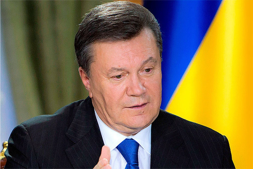 Отстраненный от власти президент Украины Виктор Янукович
